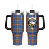 Beaton Ancient Tartan Crest 40 oz Insulated Tumbler with Handle
