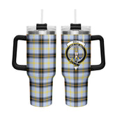 Bell of the Borders Tartan Crest 40 oz Insulated Tumbler with Handle