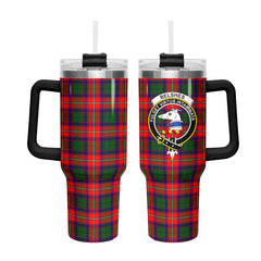 Belshes Tartan Crest 40 oz Insulated Tumbler with Handle