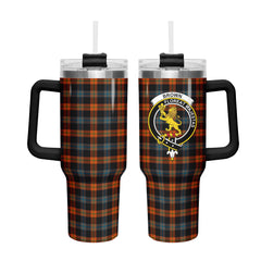 Brown Ancient Tartan Crest 40 oz Insulated Tumbler with Handle