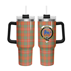 Bruce Ancient Tartan Crest 40 oz Insulated Tumbler with Handle