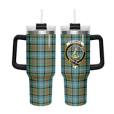 Caldwell Tartan Crest 40 oz Insulated Tumbler with Handle