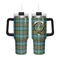 Caldwell Tartan Crest 40 oz Insulated Tumbler with Handle