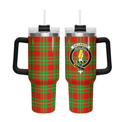 Callander Tartan Crest 40 oz Insulated Tumbler with Handle
