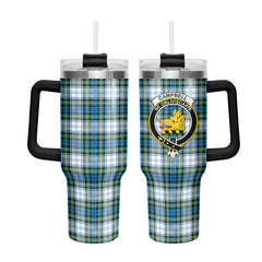 Campbell Dress Ancient Tartan Crest 40 oz Insulated Tumbler with Handle
