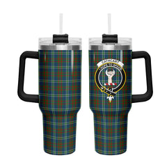 Cathcart Tartan Crest 40 oz Insulated Tumbler with Handle