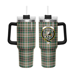 Craig Ancient Tartan Crest 40 oz Insulated Tumbler with Handle