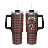 Crawford Modern Tartan Crest 40 oz Insulated Tumbler with Handle