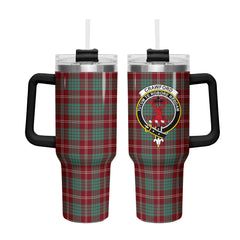 Crawford Modern Tartan Crest 40 oz Insulated Tumbler with Handle