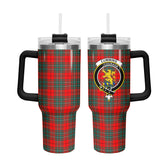 Cumming Modern Tartan Crest 40 oz Insulated Tumbler with Handle