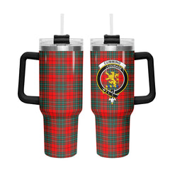 Cumming Modern Tartan Crest 40 oz Insulated Tumbler with Handle