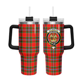 Drummond of Perth Tartan Crest 40 oz Insulated Tumbler with Handle