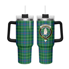 Duncanson Tartan Crest 40 oz Insulated Tumbler with Handle