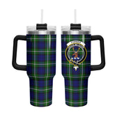 Forbes Modern Tartan Crest 40 oz Insulated Tumbler with Handle