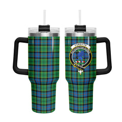 Forsyth Ancient Tartan Crest 40 oz Insulated Tumbler with Handle