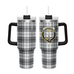 Glendinning Tartan Crest 40 oz Insulated Tumbler with Handle