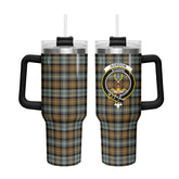 Gordon Weathered Tartan Crest 40 oz Insulated Tumbler with Handle