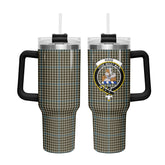 Haig Check Tartan Crest 40 oz Insulated Tumbler with Handle
