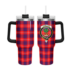 Hamilton Modern Tartan Crest 40 oz Insulated Tumbler with Handle