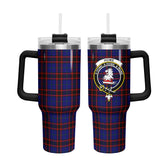 Home Modern Tartan Crest 40 oz Insulated Tumbler with Handle