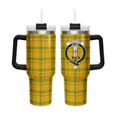 Houston Tartan Crest 40 oz Insulated Tumbler with Handle