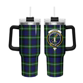 Lammie Tartan Crest 40 oz Insulated Tumbler with Handle