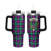 MacArthur - Milton Tartan Crest 40 oz Insulated Tumbler with Handle