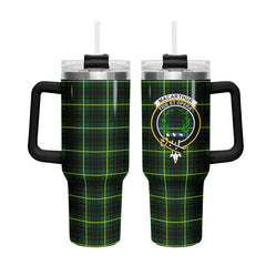 MacArthur Modern Tartan Crest 40 oz Insulated Tumbler with Handle