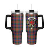 MacDuff Hunting Modern Tartan Crest 40 oz Insulated Tumbler with Handle