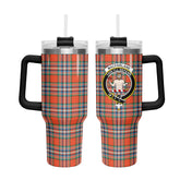 MacFarlane Ancient Tartan Crest 40 oz Insulated Tumbler with Handle
