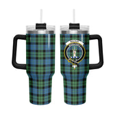 MacKay Ancient Tartan Crest 40 oz Insulated Tumbler with Handle