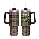 MacLaren Weathered Tartan Crest 40 oz Insulated Tumbler with Handle