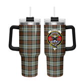 MacLeod of Harris Weathered Tartan Crest 40 oz Insulated Tumbler with Handle