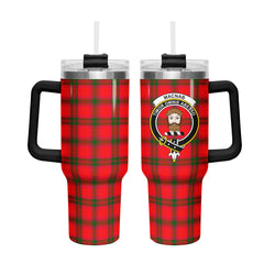 MacNab Modern Tartan Crest 40 oz Insulated Tumbler with Handle