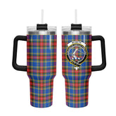 McBeth Modern Tartan Crest 40 oz Insulated Tumbler with Handle