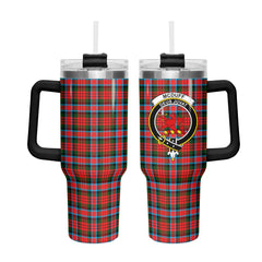 McDuff Modern Tartan Crest 40 oz Insulated Tumbler with Handle