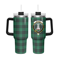 McLean Hunting Ancient Tartan Crest 40 oz Insulated Tumbler with Handle
