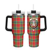 McLean of Duart Modern Tartan Crest 40 oz Insulated Tumbler with Handle