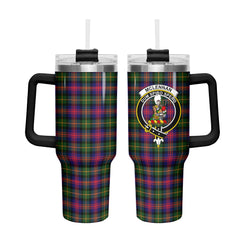 McLennan Modern Tartan Crest 40 oz Insulated Tumbler with Handle