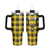 McLeod of Lewis Ancient Tartan Crest 40 oz Insulated Tumbler with Handle