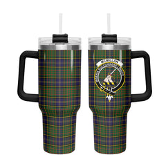 McMillan Hunting Modern Tartan Crest 40 oz Insulated Tumbler with Handle