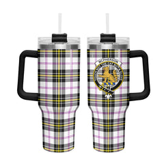 McPherson Dress Modern Tartan Crest 40 oz Insulated Tumbler with Handle
