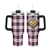 McPherson Hunting Modern Tartan Crest 40 oz Insulated Tumbler with Handle