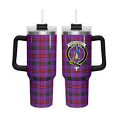 Montgomery Modern Tartan Crest 40 oz Insulated Tumbler with Handle