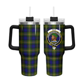 Muir Tartan Crest 40 oz Insulated Tumbler with Handle