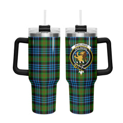 Newlands Tartan Crest 40 oz Insulated Tumbler with Handle