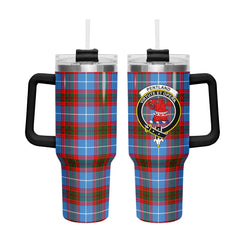 Pentland Tartan Crest 40 oz Insulated Tumbler with Handle