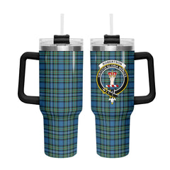 Robertson Hunting Ancient Tartan Crest 40 oz Insulated Tumbler with Handle