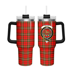 Scott Modern Tartan Crest 40 oz Insulated Tumbler with Handle