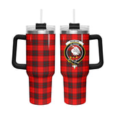 Wemyss Modern Tartan Crest 40 oz Insulated Tumbler with Handle